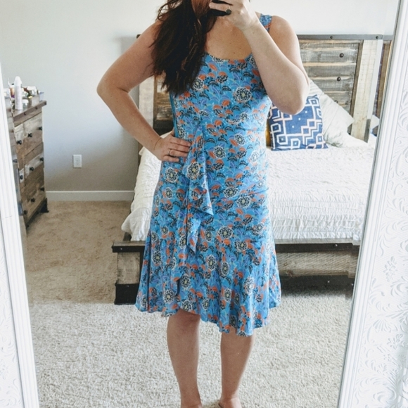 🆕🌿SUNDANCE FLORAL RUFFLE DRESS🌿 - Picture 3 of 10